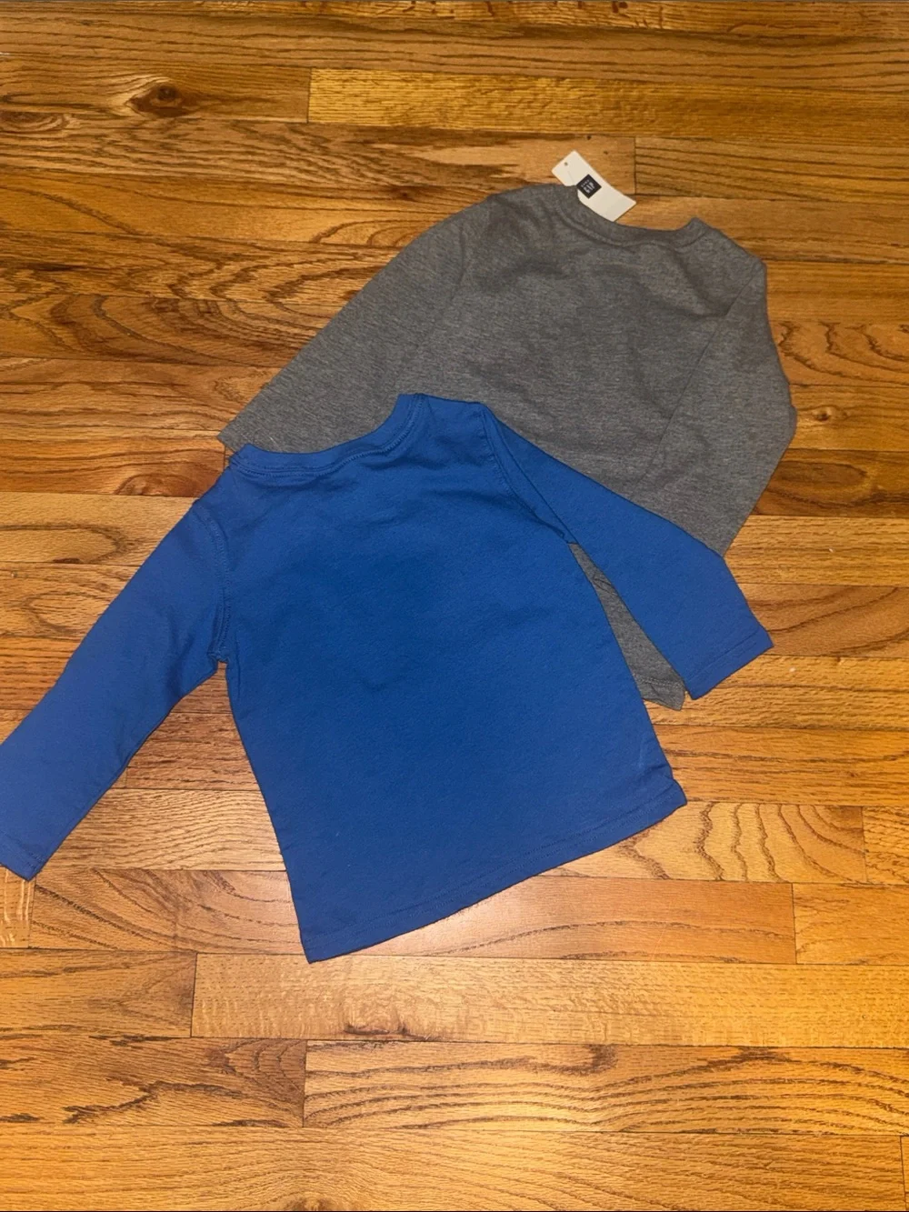 GAP Kids Long Sleeve Shirts - Gray & Royal‎ Blue NWT SZ 2T